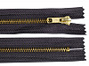 Metal / Brass Zipper width 6 mm length 20 cm