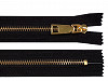 Kovový zip s ozdobným jezdcem šíře 6 mm délka 24,5 cm (1 ks)