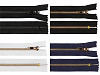 Kovový zips No 5 dĺžka 12 cm (jeansový)