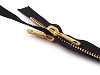 Metal / Brass Zipper width 6 mm length 150 cm, 160 cm double slider