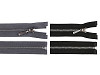 Kovový / mosazný zip šíře 6 mm délka 60 cm