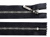 Kovový / mosadzný zips šírka 6 mm dĺžka 16 cm (jeansový)