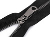 Metal zipper No. 5, length 80 cm, with decorative slider