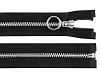 Metal zipper No. 5, length 80 cm, with decorative slider