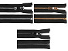 Fermoar metalic No 5, lungime 50 cm, cu cursor decorativ