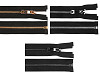 Kovový zips No 5 dĺžka 65 cm s ozdobným bežcom