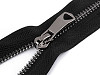 Kovový zips No 5 dĺžka 75 cm s ozdobným bežcom