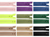 Cremallera de plástico bidireccional del n.º 5, extremo abierto, 2 cursores, largo 65 cm, para chaqueta