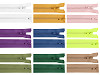 Cremallera de plástico bidireccional del n.º 5, extremo abierto, 2 cursores, largo 75 cm, para chaqueta