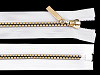 Plastic / Vislon Zipper width 5 mm length 50 cm Square Teeth