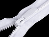 Plastic / Vislon width 5 mm length 60 cm, round teeth