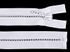 Krampenreißverschluss Breite 4 mm Länge 40 cm mit Strasssteinchen