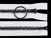 Plastic Zipper, width 5mm, length 40cm, double-sided
