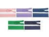 Plastic zipper No 3, length 70 cm, with ring