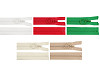 Plastic zipper No 3, length 70 cm, with ring