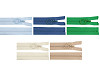Plastic zipper No 3, length 70 cm, with ring