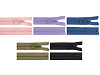 Plastic zipper No 3, length 70 cm, with ring