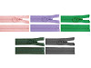 Plastic zipper No 3, length 70 cm, with ring