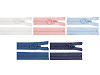 Plastic zipper No 3, length 70 cm, with ring