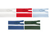 Plastic zipper No 3, length 70 cm, with ring