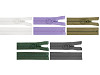 Plastic zipper No 3, length 70 cm, with ring