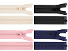 Kostěný zip YKK No 5 délka 50 cm bundový