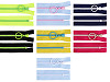 Plastic Zipper colored No 5, length 20 cm, with decorative slider