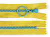 Plastic Zipper colored No 5, length 20 cm, with decorative slider