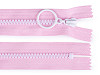 Plastic zipper colored No 5, length 15 cm with a decorative slider