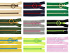 Πλαστικό χρωματιστό φερμουάρ No 5, μήκος 15 cm με διακοσμητικό οδηγό