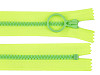 Cremallera de plástico de color del n.º 5 con cursor decorativo, largo 25 cm