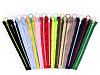 Cremallera de plástico de color del n.º 5 con cursor decorativo, largo 25 cm