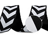 Lampas / rypsová stuha chevron šíře 32 mm