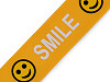 Webband / Ripsband Smile Breite 24 mm