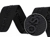 Webband / Kleidungsband mit geprägter 3D-Inschrift Breite 26 mm