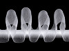 Záclonovka šírka 50 mm s pútkami na navlečenie na tyč, ceruzkové riasenie