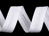 Schrägband aus Baumwolle elastisch Breite 20 mm verbügelt