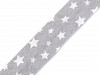 Schrägstreifen Baumwolle Dot, Karo, Sterne, feiner Streifen Breite 20 mm aufgebügelt