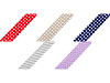 Cotton Bias Binding Tape - polka dot, stripe, checkered, stars width 20 mm folded