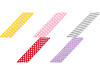Nastro in sbieco in cotone - motivo: pois, righe, quadretti, larghezza stelle, dimensioni: 20 mm piegato
