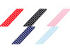 Cotton Bias Binding Tape - polka dot, stripe, checkered, stars width 20 mm folded