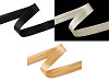 Satin bias binding, width 20 mm, folded