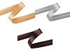 Satin bias binding, width 20 mm, folded