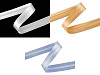 Satin bias binding, width 20 mm, folded