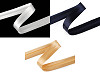 Satin-Schrägband, Breite 20 mm, verbügelt
