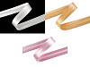 Satin bias binding, width 20 mm, folded