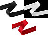 Satin bias binding, width 30 mm, folded