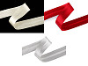Satin bias binding, width 30 mm, folded