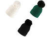 Ladies winter hat with pompom