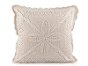 Knitted pillowcase, cotton 45x45 cm